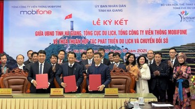  Tổng cục Du lịch Việt Nam, MobiFone và UBND tỉnh Hà Giang ký hợp tác phát triển du lịch Hà Giang