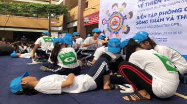  Học sinh học cách ứng phó với thiên tai ở Thành phố Hồ Chí Minh