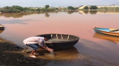  Đà Nẵng: Dân ven sông Cu Đê hoang mang vì nước bỗng vàng đục