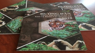  Ra mắt tài liệu “Hướng dẫn thực thi pháp luật về Bảo vệ động vật hoang dã 2020” 