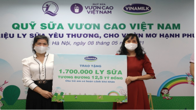 Chính thức khởi động hành trình của Quỹ sữa Vươn cao Việt Nam năm 2021