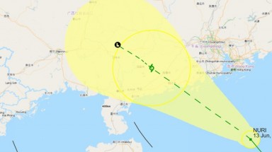  Sóng biển cao tới 5,5 m, bão Nuri cách Hoàng Sa 470 km