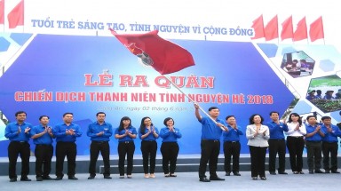  Trung ương Đoàn TNCS Hồ Chí Minh ra quân "Chiến dịch Thanh niên tình nguyện hè 2018" 