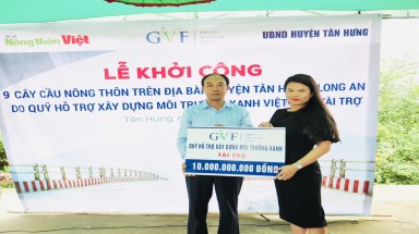  Chương trình Cầu Nông thôn khởi công xây dựng 9 cây cầu tại huyện Tân Hưng, tỉnh Long An