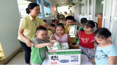  Sữa học đường TP Hồ Chí Minh, chương trình nhân văn đem lại niềm vui cho con trẻ