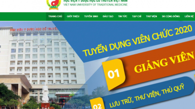  Học viện Y- Dược học cổ truyền Việt Nam thông báo tuyển dụng viên chức năm 2020
