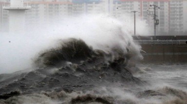  Nhiều khu vực của Hàn Quốc tan hoang vì siêu bão