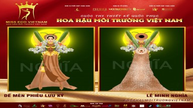 Tác phẩm dự thi thiết kế Quốc phục dành cho đại diện Việt Nam tại Miss Eco: QP 044 - Dế Mèn Phiêu Lưu Ký