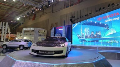 Toyota mang hình ảnh thành phố tương lai đến triển lãm ô tô Việt Nam 2011
