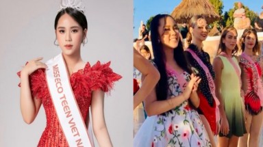 Hoa hậu Bella Vũ vào top 10 phần thi tài năng tại “Miss Eco Teen International”