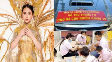  Hoa hậu Bella Vũ trích tiền thưởng ủng hộ 2000 phần thuốc cho bệnh nhân F0