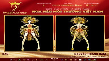  Tác phẩm dự thi thiết kế Quốc phục dành cho đại diện Việt Nam tại Miss Eco: QP 056 - Đan