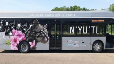  Costa Rica lưu hành xe buýt đầu tiên sử dụng nhiên liệu hydro