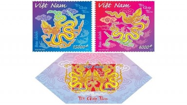  Phát hành bộ tem ‘Tết Giáp Thìn’ đón năm Rồng